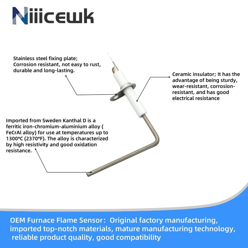 S1-2702-311P Furnace Flame Sensor Igniter Rod Replacement For York Coleman