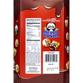 Meiji Hello Panda Family Pack Cookies, Chocolate, 9.1 oz (10 Individual Packets)