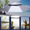 SUQ Foldable Fishing Umbrella Hat, Outdoor Hands Free Peaked Cap,