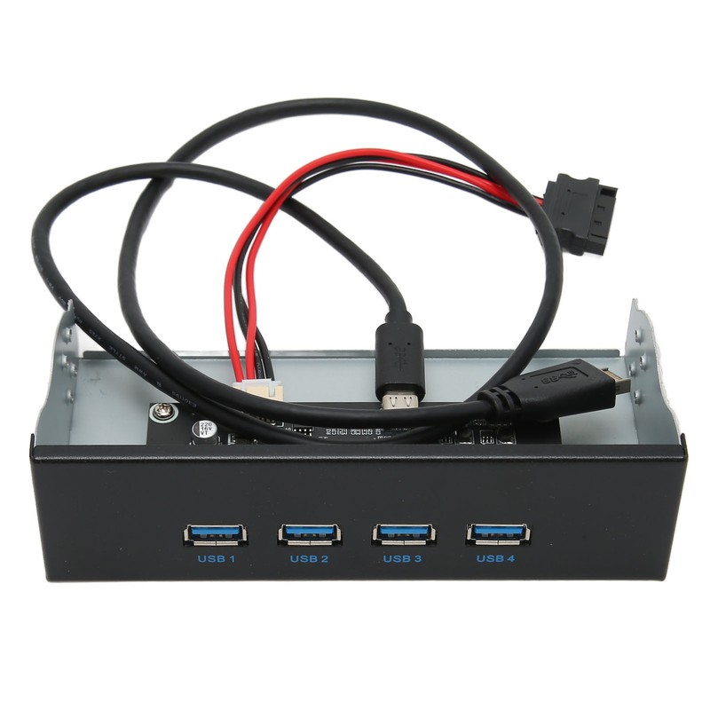 USB 3.2 Front Panel Hub 5.25in 4 Ports 10Gbps Stable
