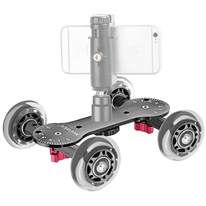 NEEWER Scaled Cámara Cuadro Dolly Slider con 10Kg Capacidad de