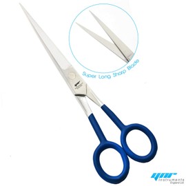 Professional Hairdressing Scissors Hair Cutting Scissors Shears for Barber Salon Home - with Antibacterial Comfort Rubber Grip 100% Stainless Steel (Blue)