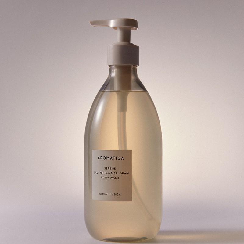 Aromatica Body Wash with Lavender and Marjoram Essential Oil Blending