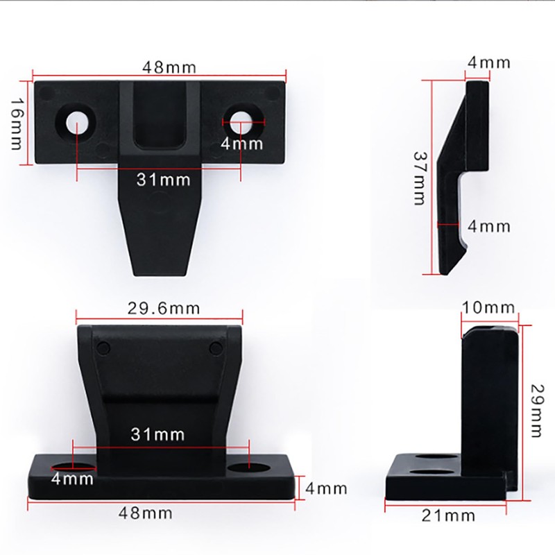 E-outstanding 5Pcs Plastic Quick Fitting Furniture Panel Joint Bracket Fast