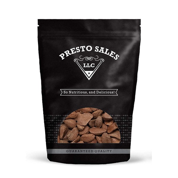 Brazil Nuts, In shell Polished Large, Raw, Brazil Origin, KETO, Vegan, Non-GMO And Natural, Whole, Superior, 2 lbs. Resealable Bags, supports your thyroid, 2 lbs. (32 oz), by Presto Sales