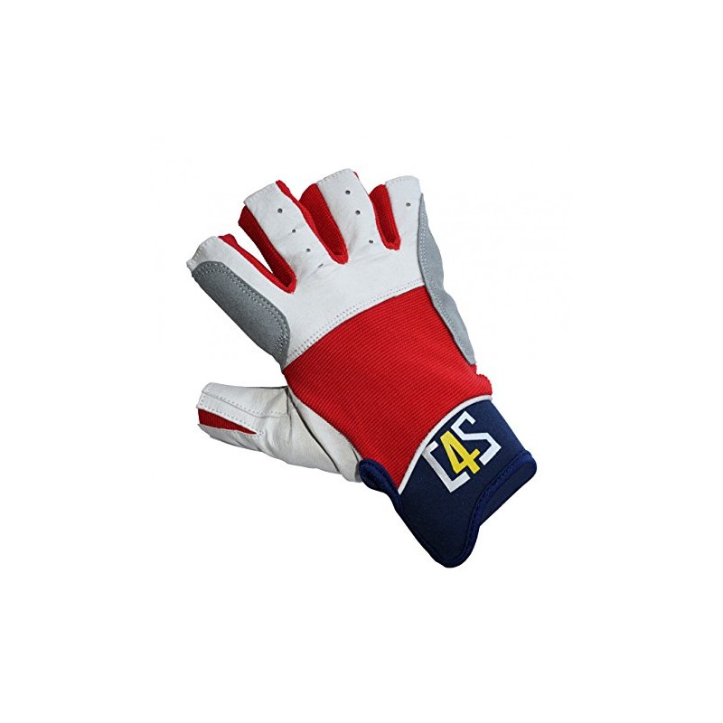 crazy4sailing Regatta Unisex Sailing Gloves 5 Finger-Free, Colour: Red, Size: