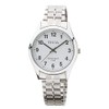 CREPHA TE-AM148-WTS Men's Wristwatch, Analog, Waterproof, Bracelet, White, Silver, Wristwatch