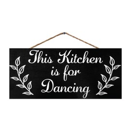 JennyGems Funny Kitchen Signs, This Kitchen is for Dancing, 6x13 Hanging Wood Wall Decor Signs, Farmhouse Kitchen Decor, Kitchen Decorations, Funny Kitchen Wall Art, Home Decor, American Made