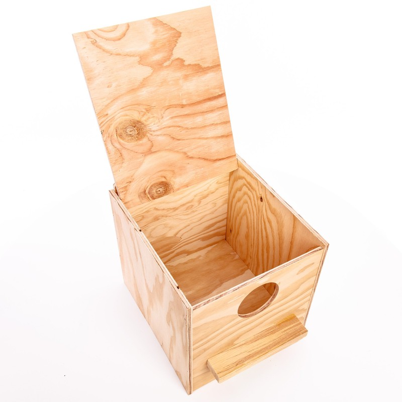 Ware Manufacturing Nest Box, Perfectly Sized for Cockatiels, Natural Wood