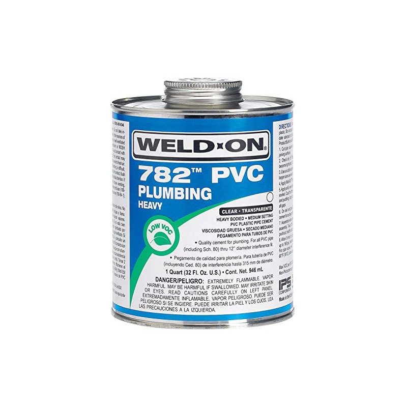 Weld-On 14016 782 PVC Heavy-Bodied High Strength Plumbing Solvent Cement
