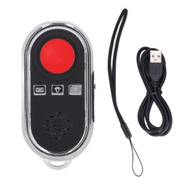 Infrared Camera Detector Audible Visual Alarm Wireless LED Anti Spy Detector for Apartment Hotel Black