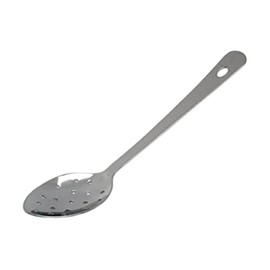 Genware 300112 S/ST Perforated Spoon With Hanging Hole, 12"