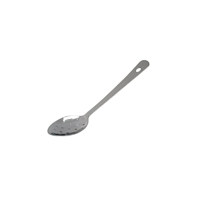 Genware 300112 S/ST Perforated Spoon With Hanging Hole, 12"