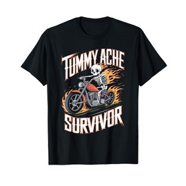 Tummy Ache Survivor Shirt Funny Tummy Ache Humor T-Shirt