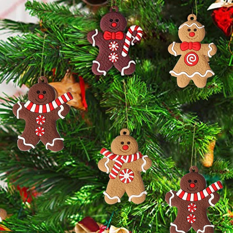HERZWILD Christmas Gingerbread Ornaments Ginger Man Christmas Tree Hanging Ornaments