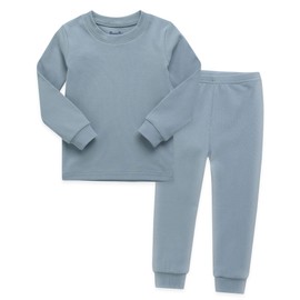 VAENAIT BABY Infant Toddler Kids Cotton Sleepwear Pajama Pjs 2pcs Set Basic Stoneblue XL