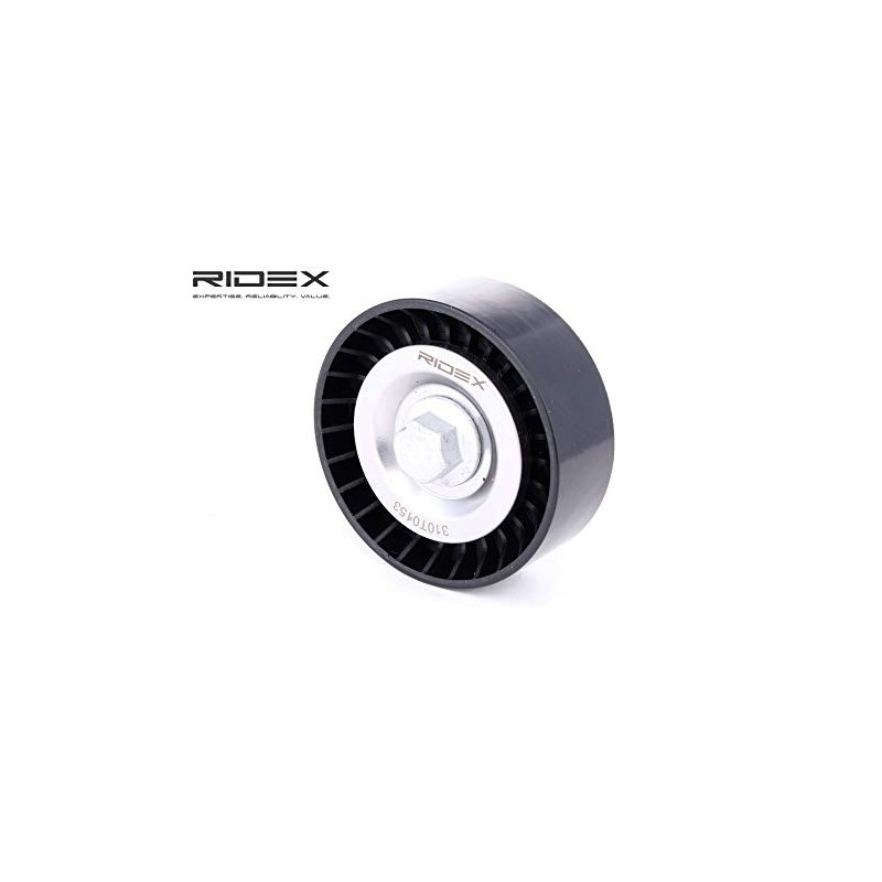 RIDEX 310T0153 Tensioner Pulley V-Ribbed Belt Plastic 10 mm 70