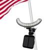 Flagpole Light Solar Powered -one lamp for Three Purposes-7.5 "Adjustable