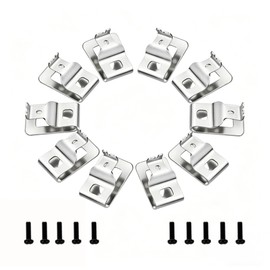 10-Pack Belt Clips for Dewalt 304 Stainless Steel Drill Tool Clips Hook Kit with Screws for Dewalt N268241 fit for 20V Power Tools DCD980 DCD985 DCD980L2 DCD985L2 (10-pack)