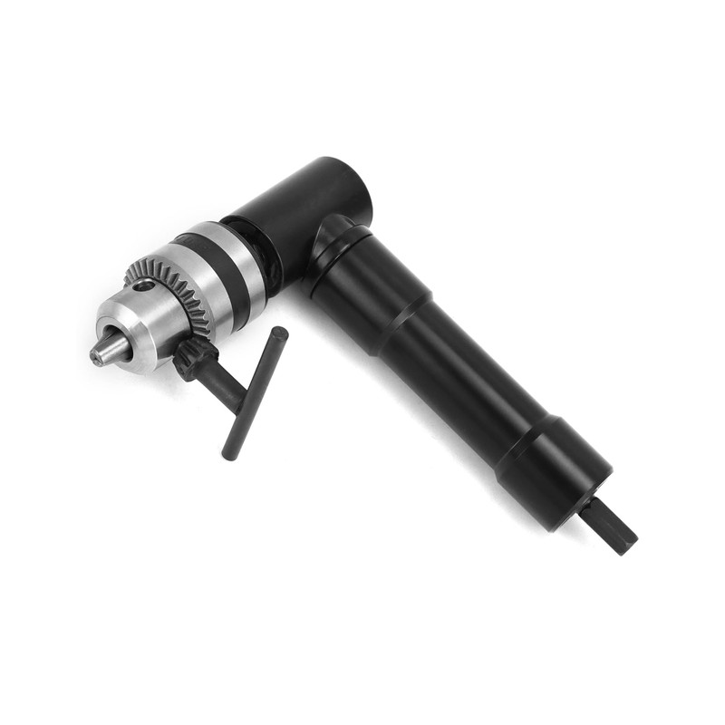 QWORK 90 Degree Right Angle Drill Attachment Adapter with 8mm