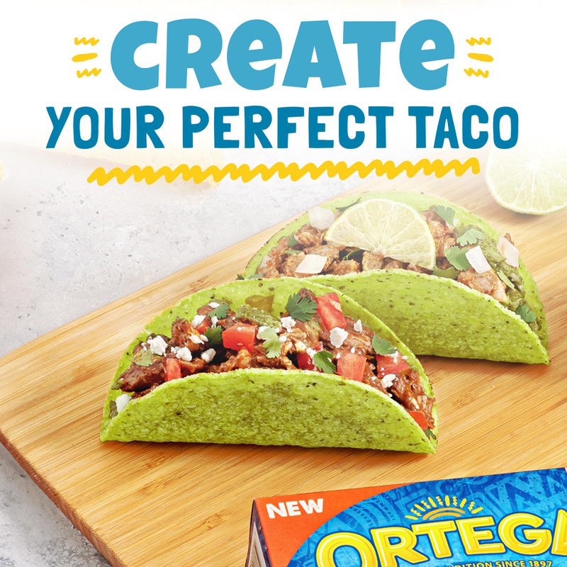 Ortega Guacamole Taco Shells, 4.1 Ounce, 10 Shells (Pack of