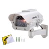 YSUCAU Solar Powered CCTV Security Fake Dummy Camera with Flashing