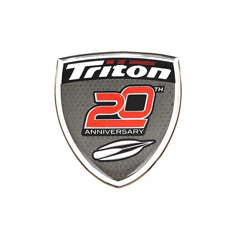 Triton Boat Raised Emblem Decal Sticker | 20th Anniversary