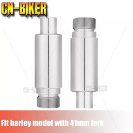 CNBIKER Heavy-Duty 41mm 3" Front Fork Tube Extensions For 86-17 Harley Softail Touring