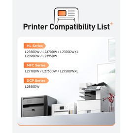 TN760 Toner Cartridge Replacement for Brother TN760 TN730 TN-760 TN-730 High Yield Black Cartridge MFC-L2710DW MFC-L2750DW HL-L2350DW HL-L2370DW HL-L2395DW HL-L2390DW DCP-L2550DW MFC-L2690DW Printer