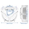 Motosikleta Air Filter Air Cleaner Intake Replacement Kit Fit for