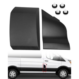 Fuel Tank Filler Door Hatch Cover with Pillar Moulding Trim BK3Z6129077AA, BK3Z6129077AB, CK4Z61405A26B Compatible with Ford Transit 150 250 350 2015-2019 Fuel Gas Cap Exterior Pillar Cladding