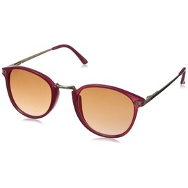 A.J. Morgan Women's Castro Round Sunglasses, Hot Pink, 49 mm