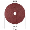 25PCS 7"x7/8" Calcined Aluminum Oxide Resin Fiber Sanding Grinding Disc