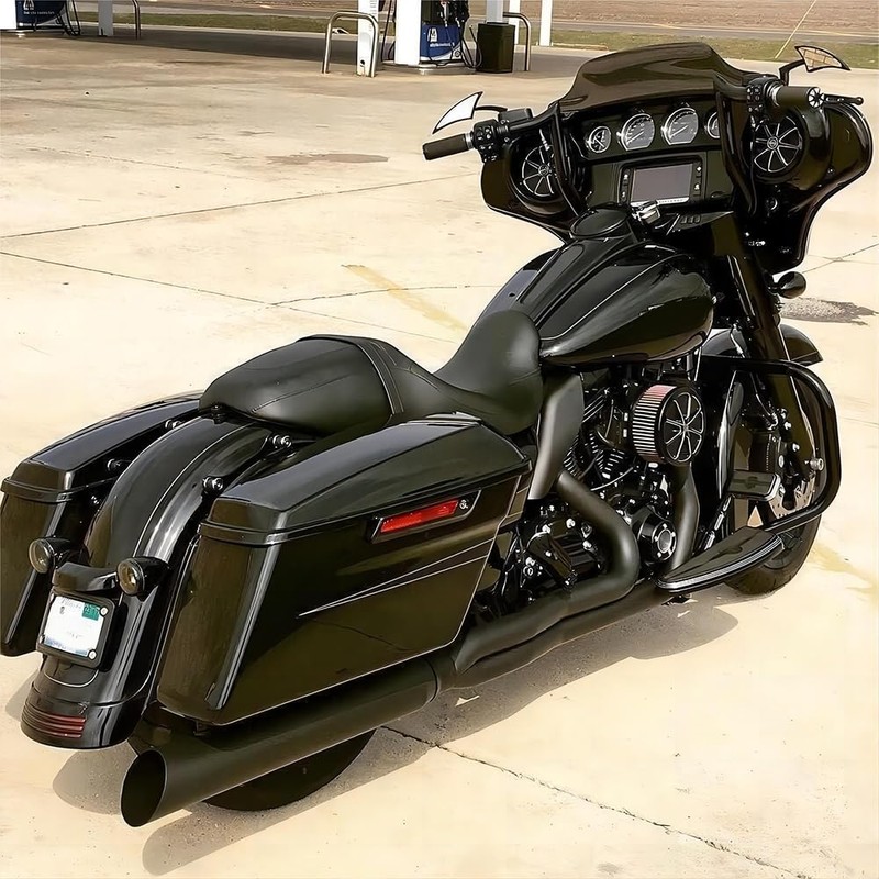 DREAMIZER 8mm/10mm Black Motorcycle Universal Blade Rear View Side Mirrors