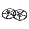Unbranded Vivid Black 5-1/2" Speaker Grill Covers For Harley Touring