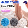 AIMALL 2-Pack Absorbent Chenille Hand Towel, Hanging Washcloth Handball for