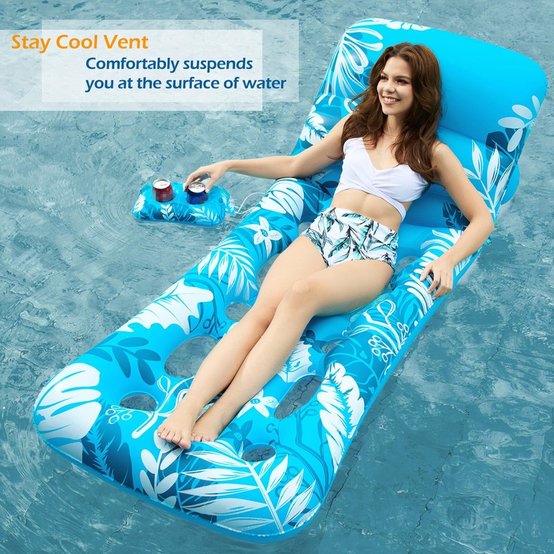 Jasonwell Inflatable Pool Float Adult - Pool Floaties Lounger Floats