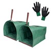 2-Pack Reusable Yard Waste Bag, Dustpan Leaf Collector, Heavy Duty