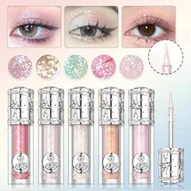 2026 (Popular in TikTok) Tear Bag, Highlights, Liquid Eyeshadow, Pearl Glitter, Ultra Fine Glitter, Sparkling, Smooth, Difficult to Fall Off, Multi-Highlighter, Adult Cute, Natural, Perfect for