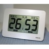 CRECEL CR-3000W Ultra Large Screen Digital Thermometer/Hygrometer, White, Medium