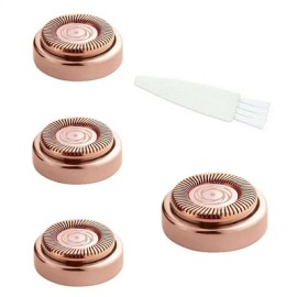 Unbranded 4Pcs Rose Gold Pain-Free Hair Remover Replacement Heads Blades Cleaning Kit