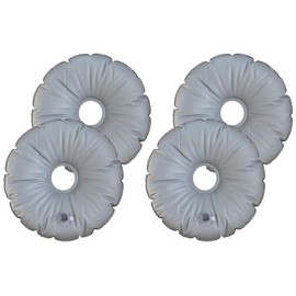 Anlising Umbrella Stand Weight Bag, 4 Pieces Round Flags Weight Bag, Tube Weight, Fillable 10 kg Water or Sand, Water Weight Bag Bag, for Umbrellas, Balcony, Beach, Patio