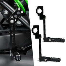 Xitomer 7/8-1 1/8” Highway Peg Mounts Adjustable Footpegs Compatible with GSX-S 750 1000, SV 650, V-STROM 650 1000, GSX600F Katana Motorcycle Engine Guards Crash Bars Footrest (165mm)