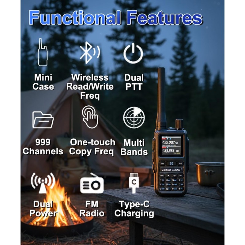 Baofeng UV-5R Mini Handheld Ham Radio Long Range Two Way