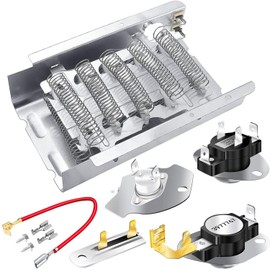 279838 Dryer Heating Element Kit by Blutoget 3977767 dryer thermostat 3392519 thermal fuse 3977393 Thermal Fuse 3387134 Thermostat-Compatible with Whirlpool Ken-more Dryers-Replaces 3387134 AP3094254