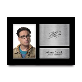 HWC Trading A4 Johnny Galecki Big Bang Theory Leonard Hofstadter Gifts Printed Signed Autograph Picture for TV Show Fans