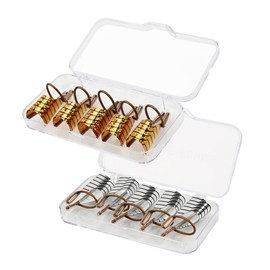 Healeved 2 Box 10pcs Nail Beauty Tools Acrylic Nail Art Molds Reusable Aluminum Nail Extension Manicure Extension Form Gel Nail Art Forms Nail Stickers Nail Foil Art Boxed Nail