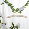Harbour Housewares Padded Satin Clothes Hangers - White - Pack