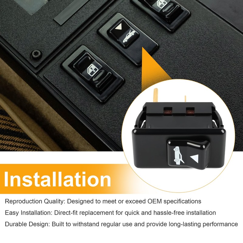 Rear Hatch/Trunkreplacement Rear Hatch Release Switch Compatible with 1982-1989 Camaro