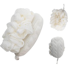 Scrubber Back for Shower Extended Length Scrubber Towel Exfoliating Washcloth Body Scrub Sponge Shower Loofah for Women Men Deep Clean Body Skin Massages (Style1, One size)